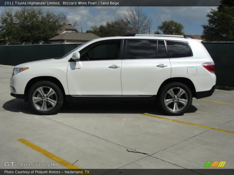  2011 Highlander Limited Blizzard White Pearl