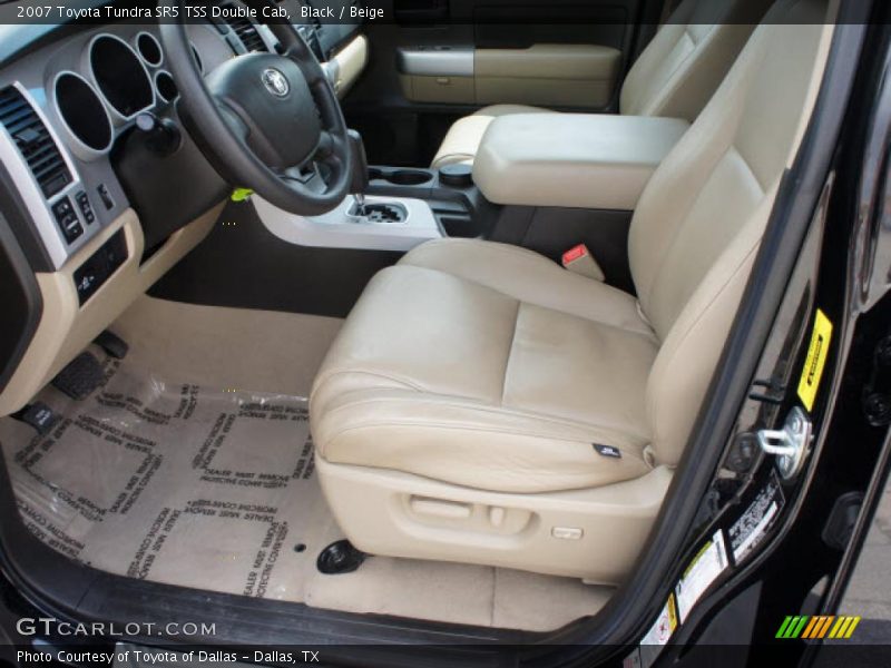 Black / Beige 2007 Toyota Tundra SR5 TSS Double Cab