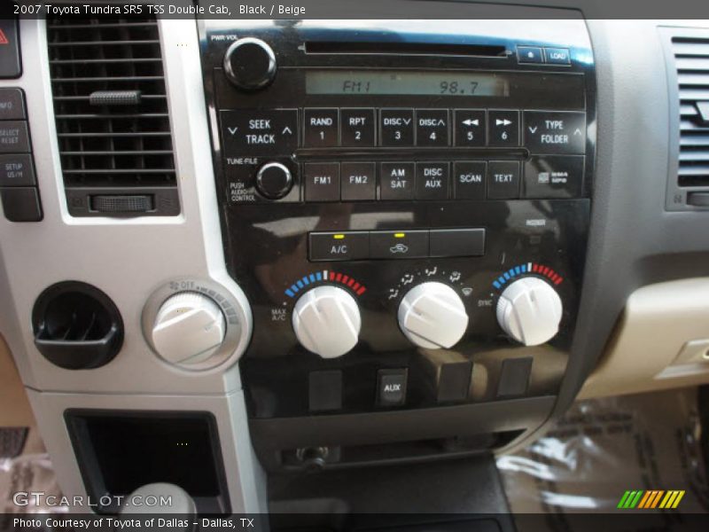 Black / Beige 2007 Toyota Tundra SR5 TSS Double Cab