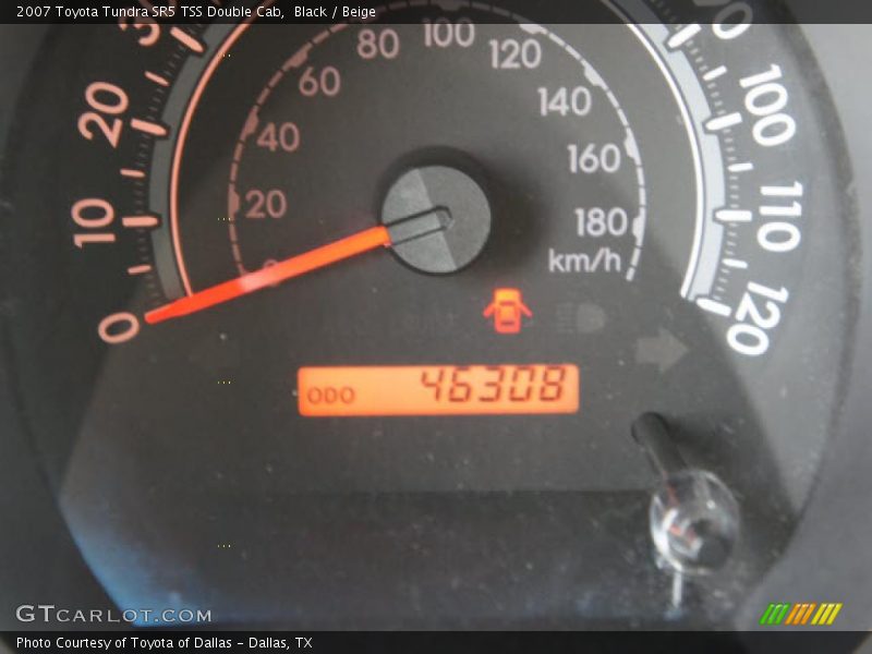 Black / Beige 2007 Toyota Tundra SR5 TSS Double Cab