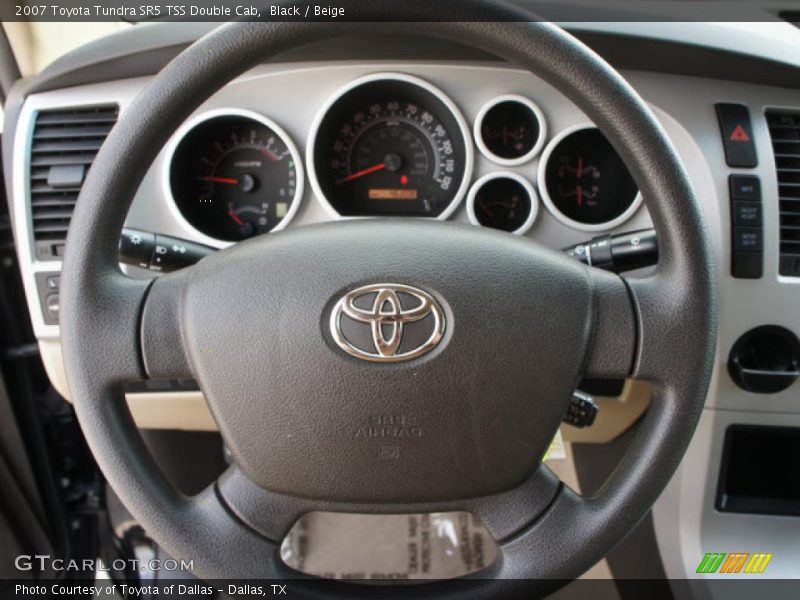 Black / Beige 2007 Toyota Tundra SR5 TSS Double Cab