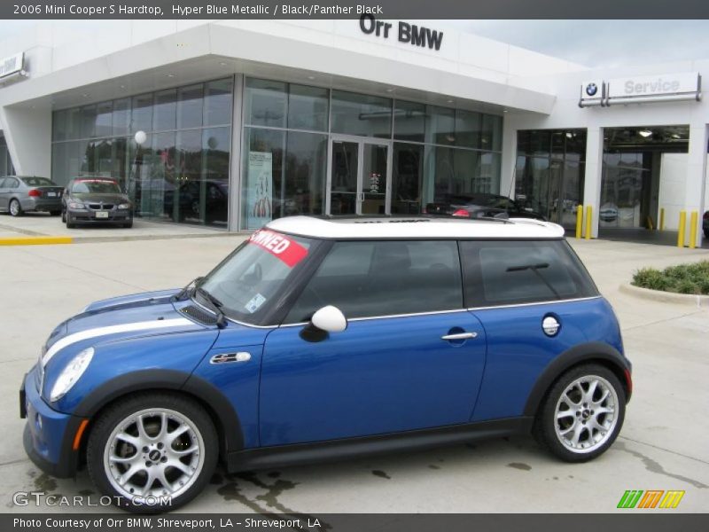 Hyper Blue Metallic / Black/Panther Black 2006 Mini Cooper S Hardtop
