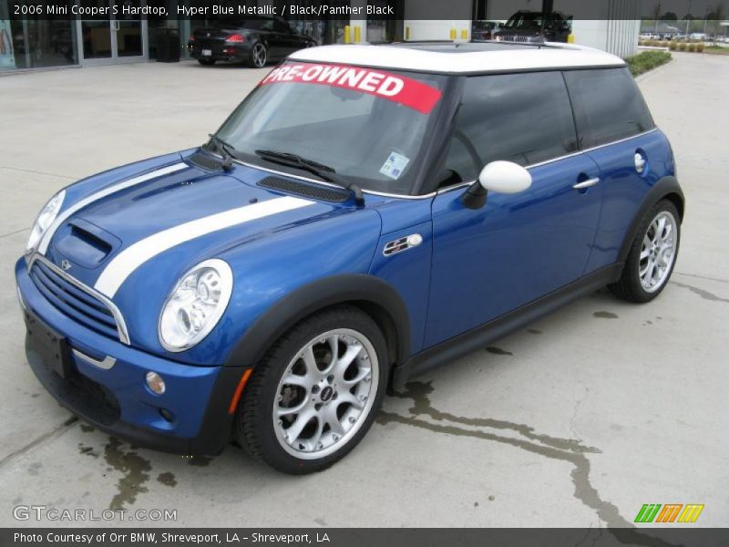 Hyper Blue Metallic / Black/Panther Black 2006 Mini Cooper S Hardtop