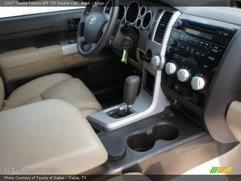 Black / Beige 2007 Toyota Tundra SR5 TSS Double Cab