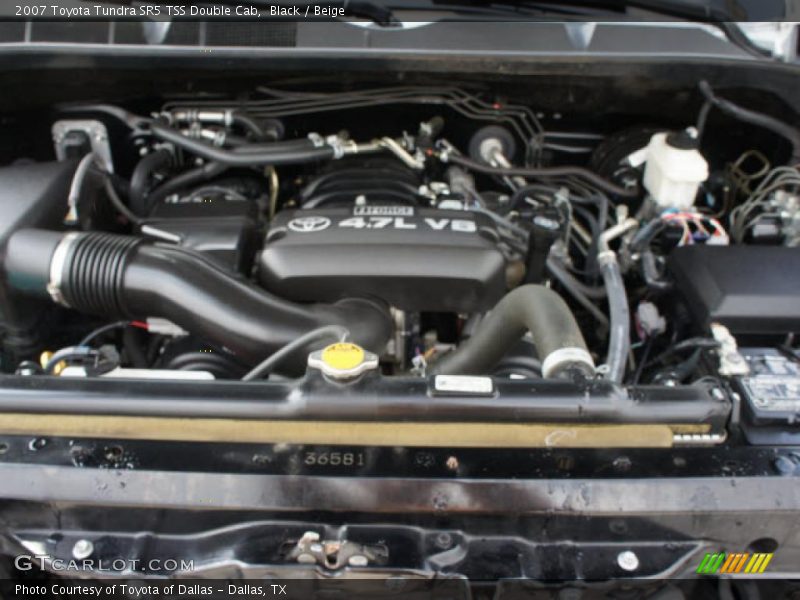 Black / Beige 2007 Toyota Tundra SR5 TSS Double Cab