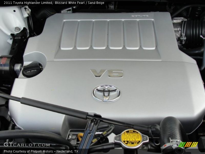 Blizzard White Pearl / Sand Beige 2011 Toyota Highlander Limited