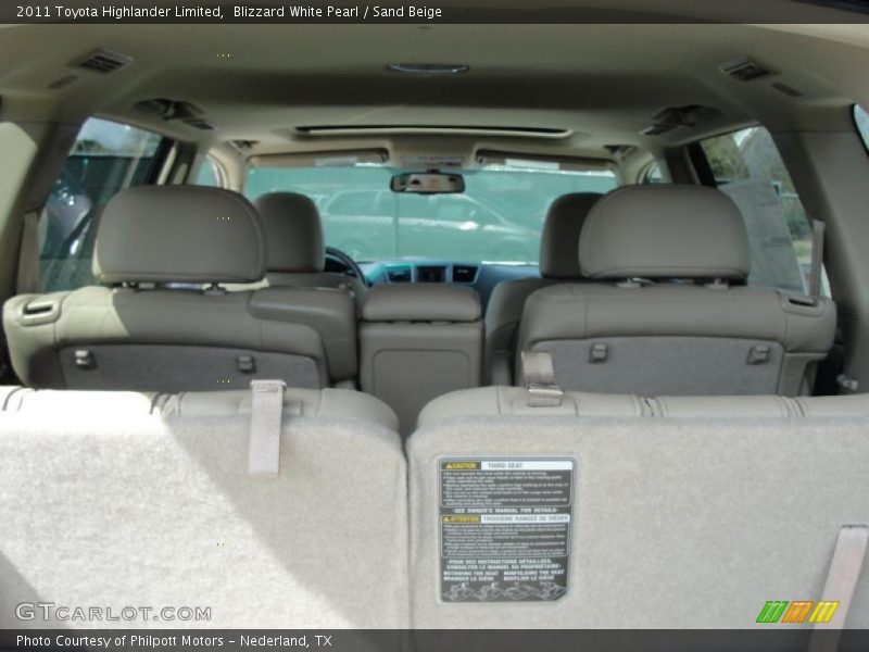Blizzard White Pearl / Sand Beige 2011 Toyota Highlander Limited