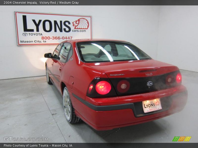 Victory Red / Medium Gray 2004 Chevrolet Impala