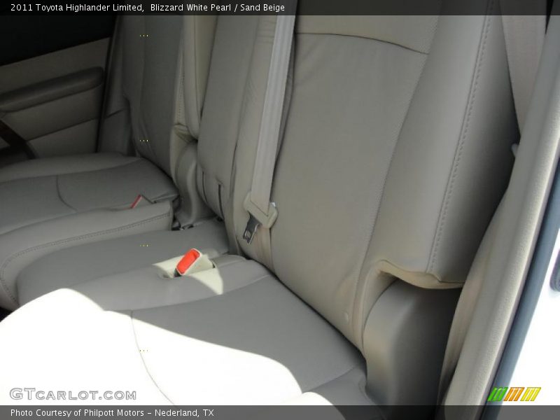 Blizzard White Pearl / Sand Beige 2011 Toyota Highlander Limited