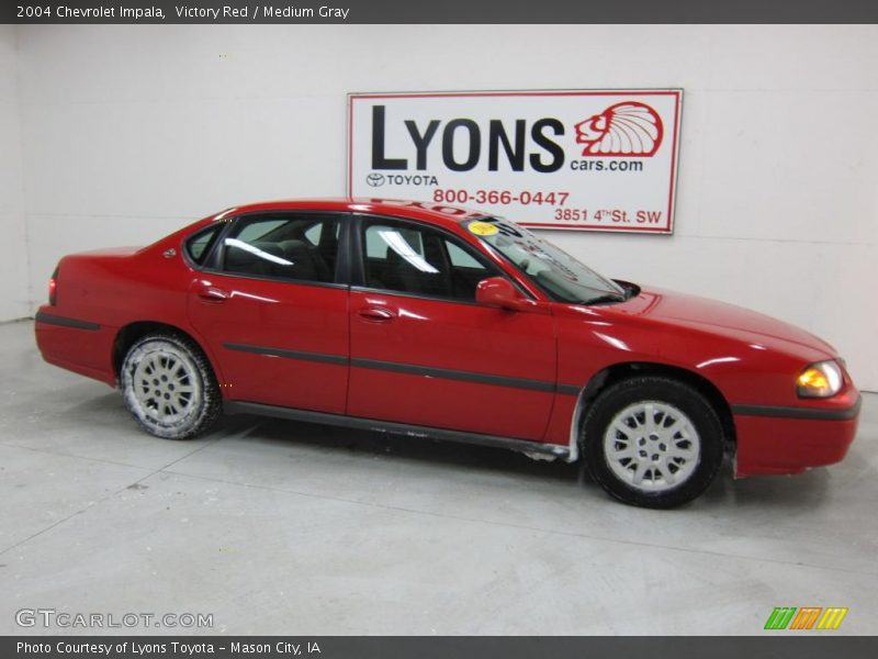 Victory Red / Medium Gray 2004 Chevrolet Impala