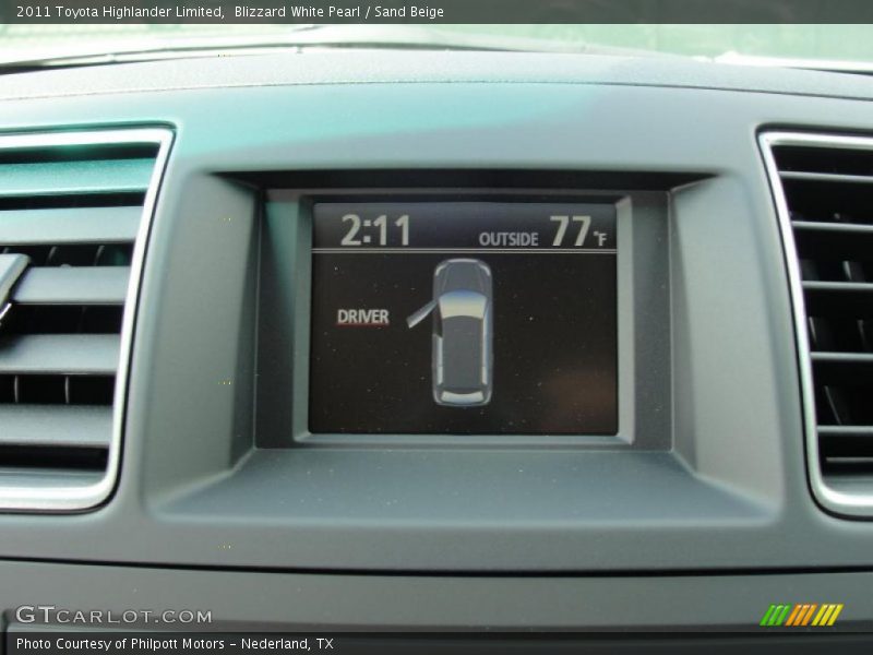 Blizzard White Pearl / Sand Beige 2011 Toyota Highlander Limited