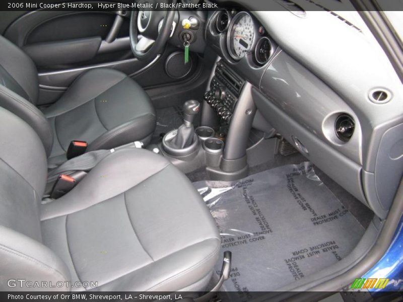 Hyper Blue Metallic / Black/Panther Black 2006 Mini Cooper S Hardtop