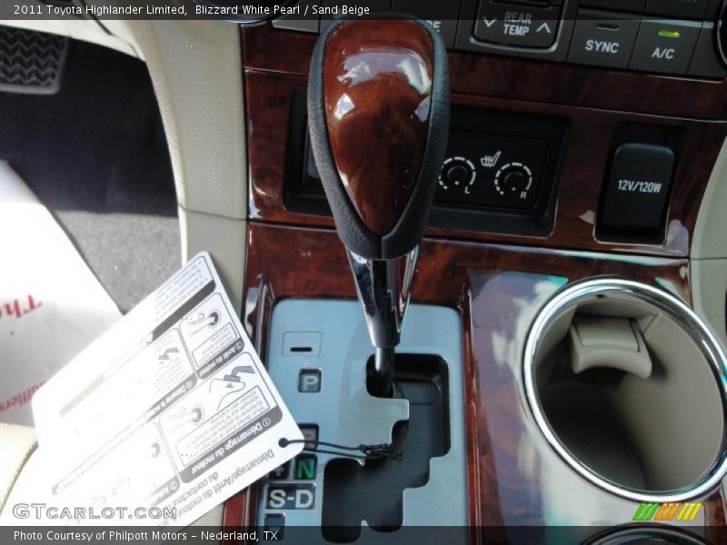 Blizzard White Pearl / Sand Beige 2011 Toyota Highlander Limited
