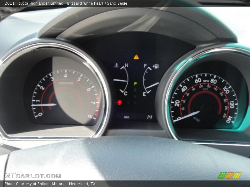 Blizzard White Pearl / Sand Beige 2011 Toyota Highlander Limited