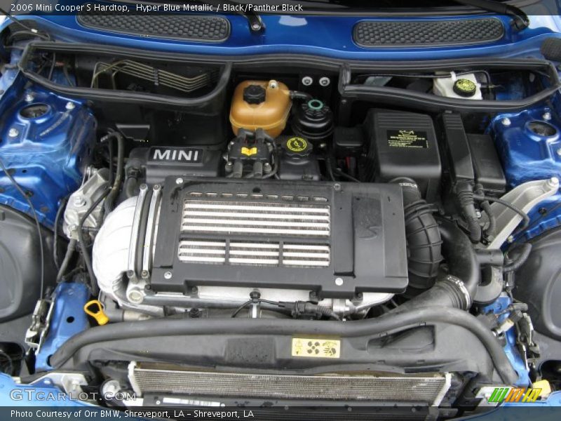 Hyper Blue Metallic / Black/Panther Black 2006 Mini Cooper S Hardtop