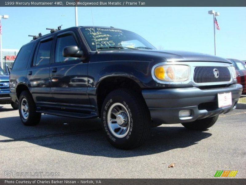 Deep Wedgewood Blue Metallic / Prairie Tan 1999 Mercury Mountaineer 4WD