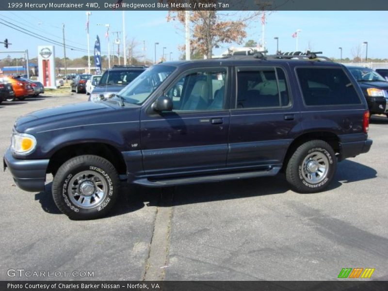 Deep Wedgewood Blue Metallic / Prairie Tan 1999 Mercury Mountaineer 4WD