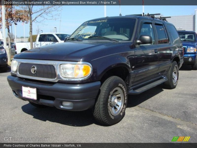 Deep Wedgewood Blue Metallic / Prairie Tan 1999 Mercury Mountaineer 4WD