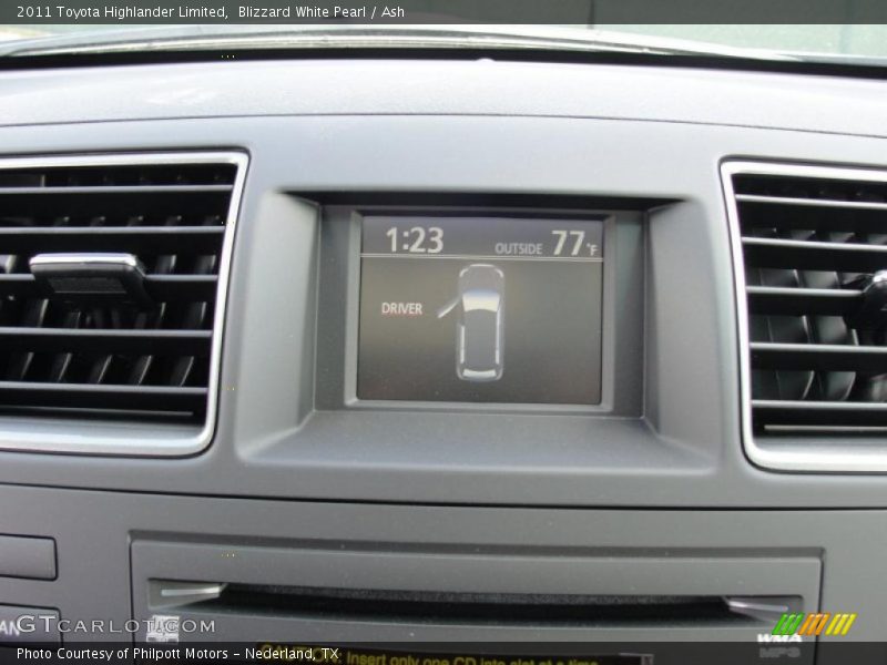 Blizzard White Pearl / Ash 2011 Toyota Highlander Limited