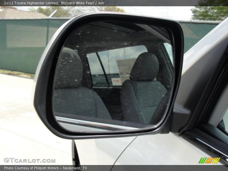Blizzard White Pearl / Ash 2011 Toyota Highlander Limited
