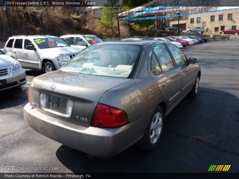 Bronze Shimmer / Taupe 2004 Nissan Sentra 1.8 S