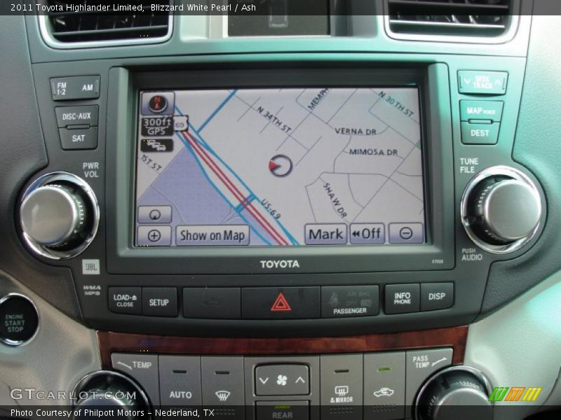 Blizzard White Pearl / Ash 2011 Toyota Highlander Limited