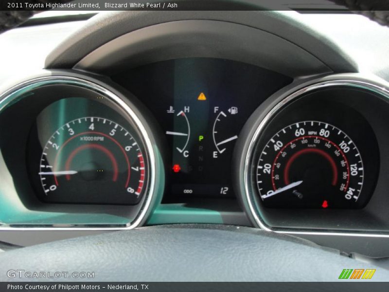 Blizzard White Pearl / Ash 2011 Toyota Highlander Limited