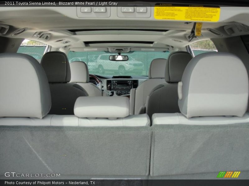 Blizzard White Pearl / Light Gray 2011 Toyota Sienna Limited