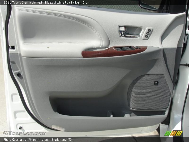 Blizzard White Pearl / Light Gray 2011 Toyota Sienna Limited
