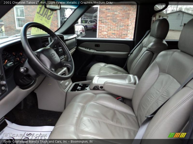 Light Pewter Metallic / Graphite/Medium Gray 2001 Chevrolet Tahoe LT 4x4