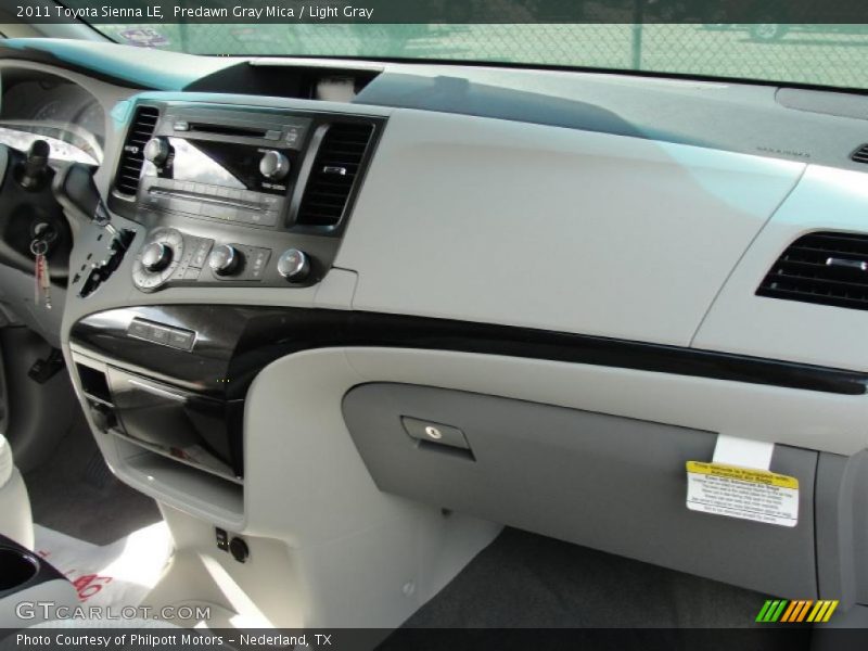 Predawn Gray Mica / Light Gray 2011 Toyota Sienna LE