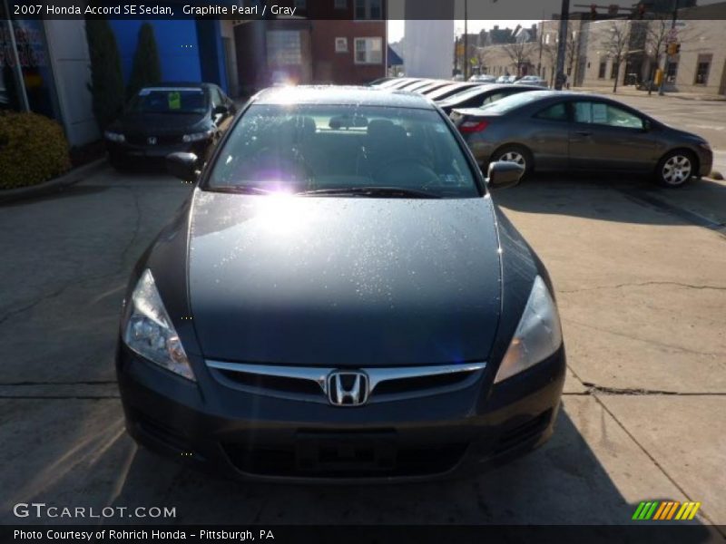 Graphite Pearl / Gray 2007 Honda Accord SE Sedan