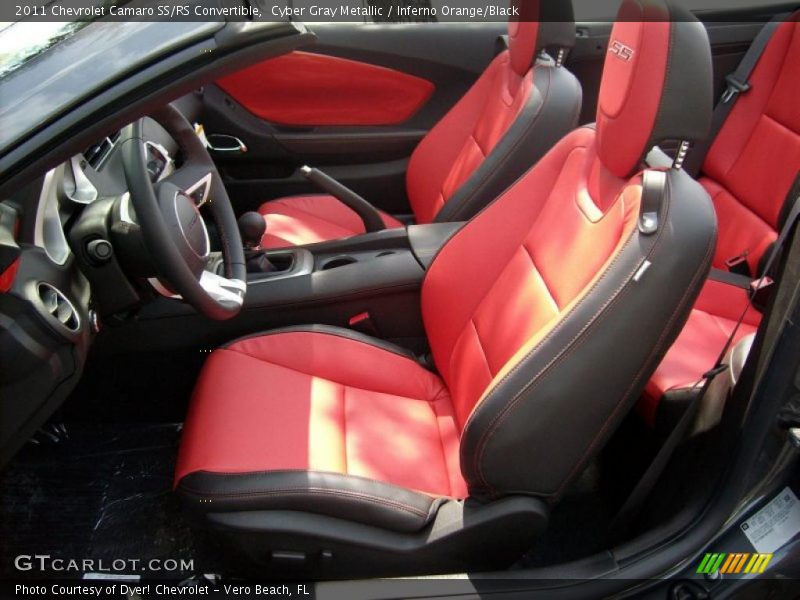  2011 Camaro SS/RS Convertible Inferno Orange/Black Interior