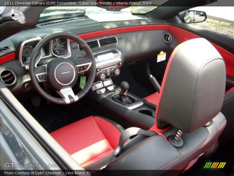  2011 Camaro SS/RS Convertible Inferno Orange/Black Interior