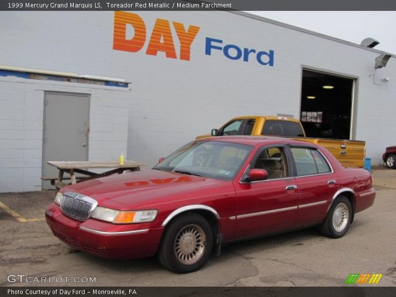 Toreador Red Metallic / Medium Parchment 1999 Mercury Grand Marquis LS