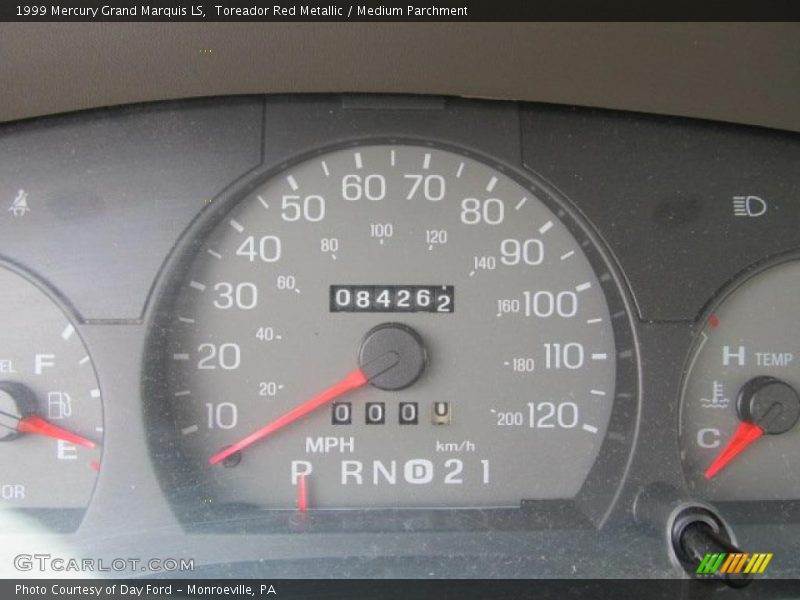 Toreador Red Metallic / Medium Parchment 1999 Mercury Grand Marquis LS