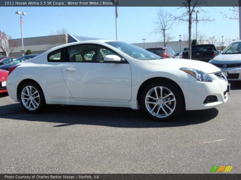 Winter Frost White / Blond 2011 Nissan Altima 3.5 SR Coupe