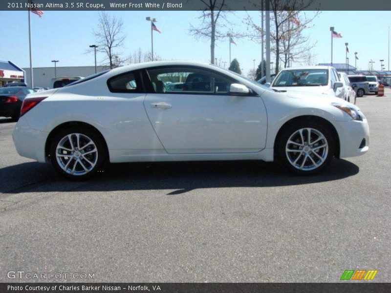 Winter Frost White / Blond 2011 Nissan Altima 3.5 SR Coupe