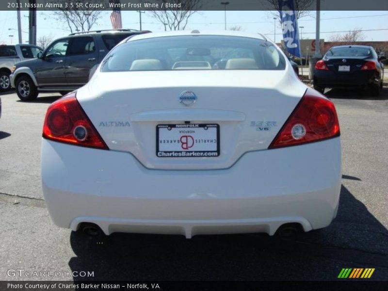 Winter Frost White / Blond 2011 Nissan Altima 3.5 SR Coupe