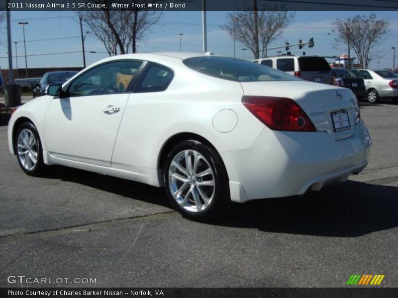 Winter Frost White / Blond 2011 Nissan Altima 3.5 SR Coupe