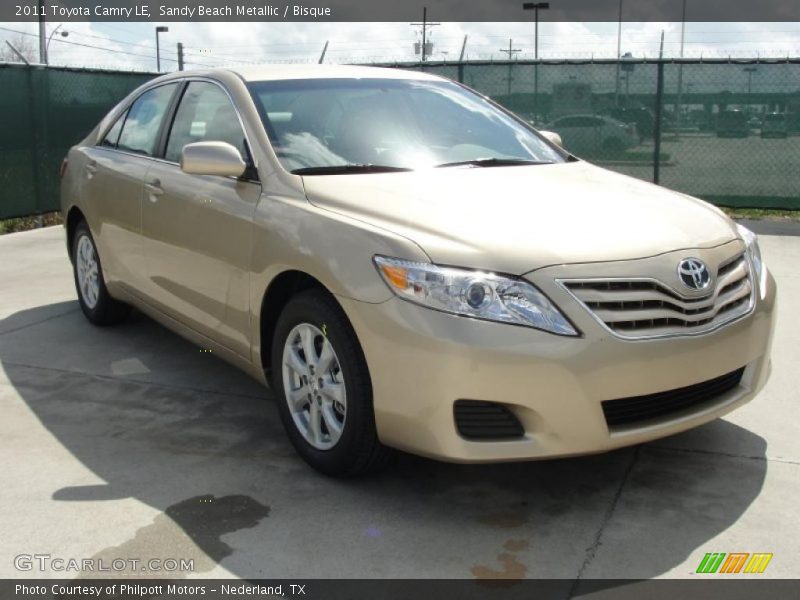 Sandy Beach Metallic / Bisque 2011 Toyota Camry LE