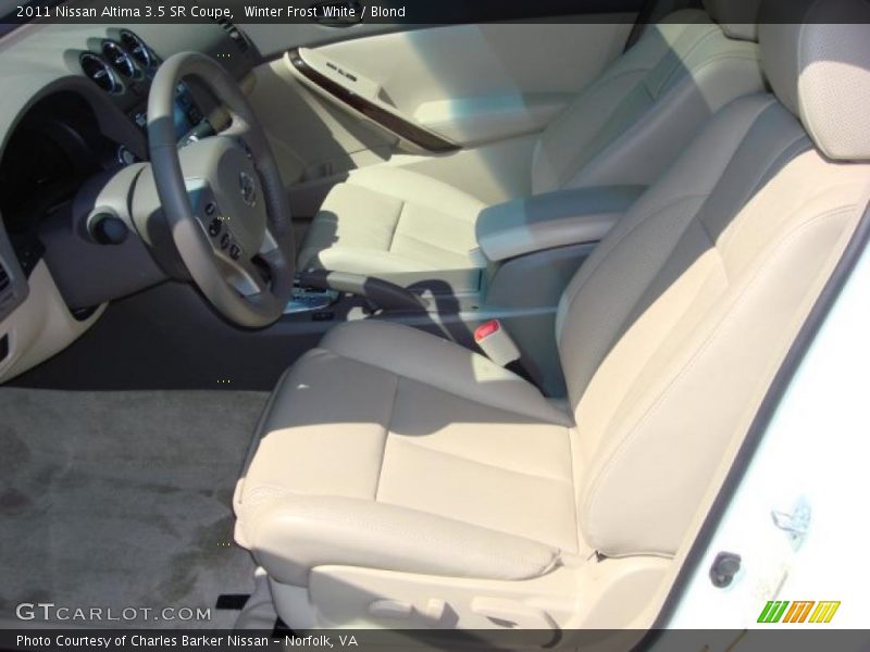 Winter Frost White / Blond 2011 Nissan Altima 3.5 SR Coupe