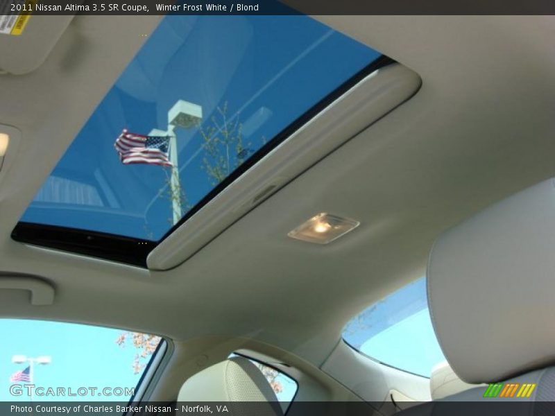 Winter Frost White / Blond 2011 Nissan Altima 3.5 SR Coupe