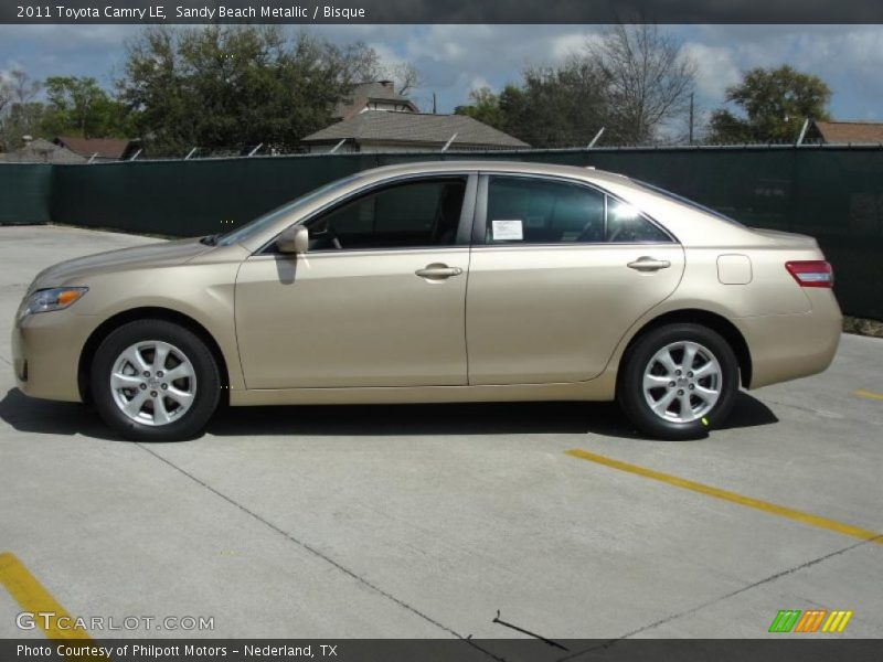 Sandy Beach Metallic / Bisque 2011 Toyota Camry LE