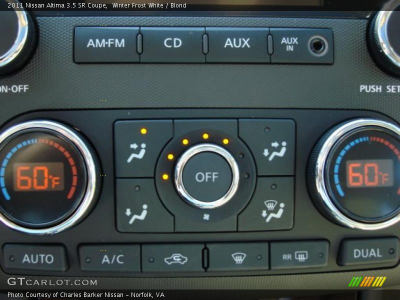 Winter Frost White / Blond 2011 Nissan Altima 3.5 SR Coupe