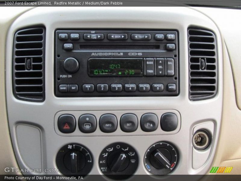 Controls of 2007 Escape Limited