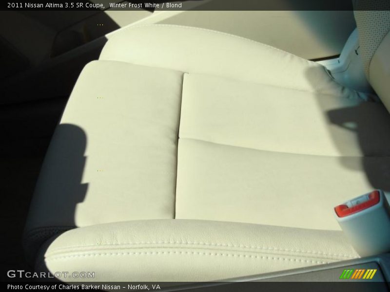 Winter Frost White / Blond 2011 Nissan Altima 3.5 SR Coupe