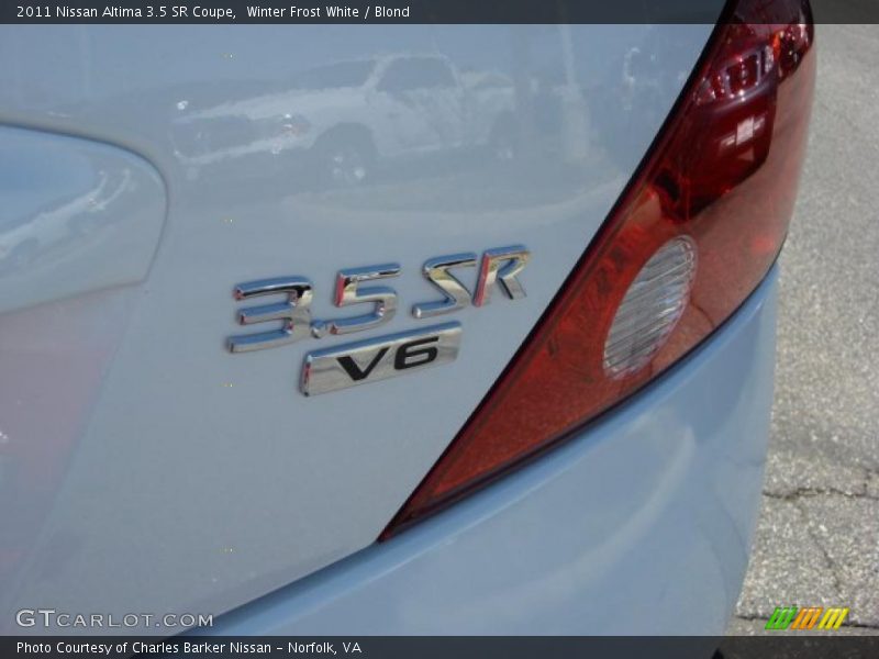 Winter Frost White / Blond 2011 Nissan Altima 3.5 SR Coupe