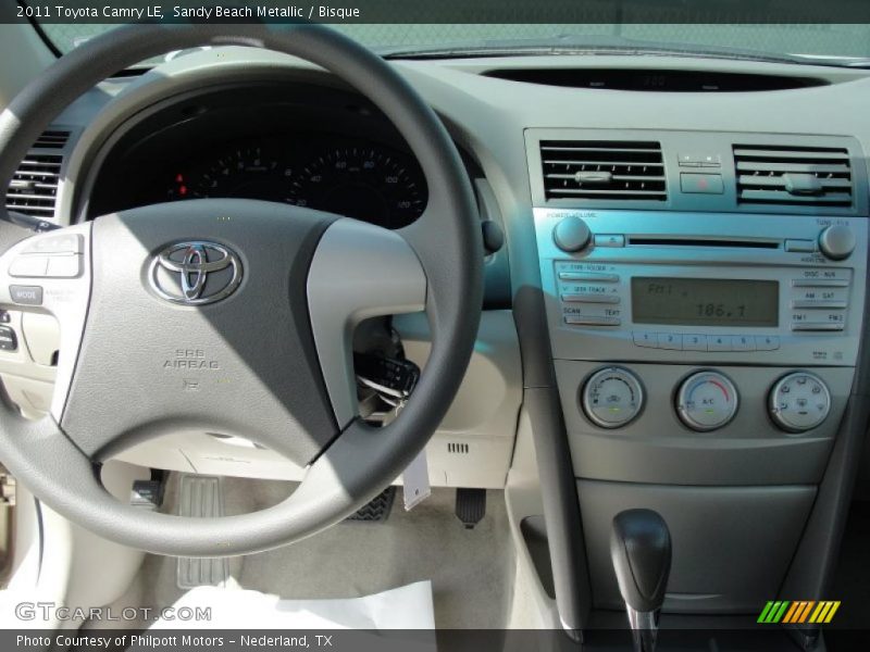 Sandy Beach Metallic / Bisque 2011 Toyota Camry LE