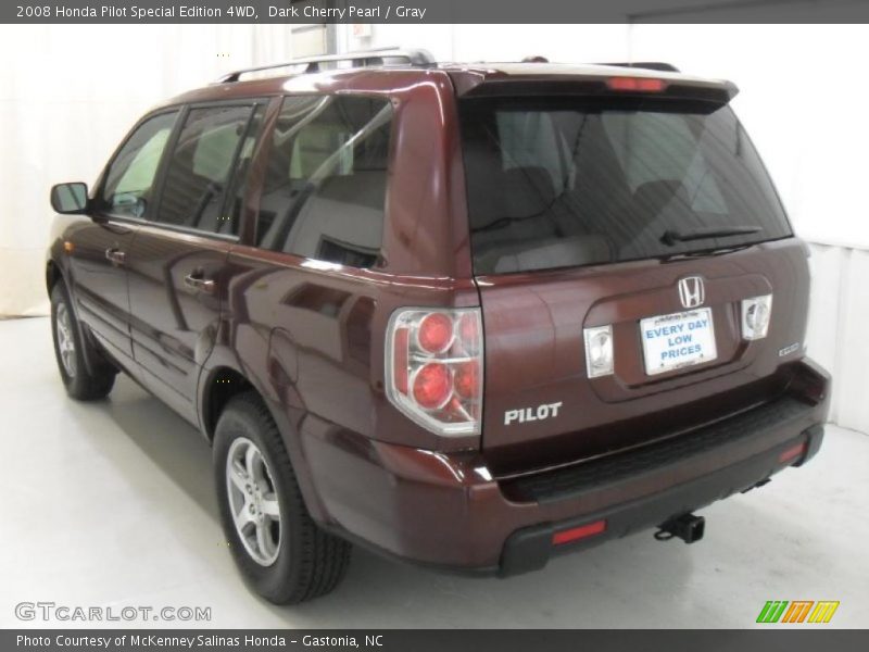 Dark Cherry Pearl / Gray 2008 Honda Pilot Special Edition 4WD
